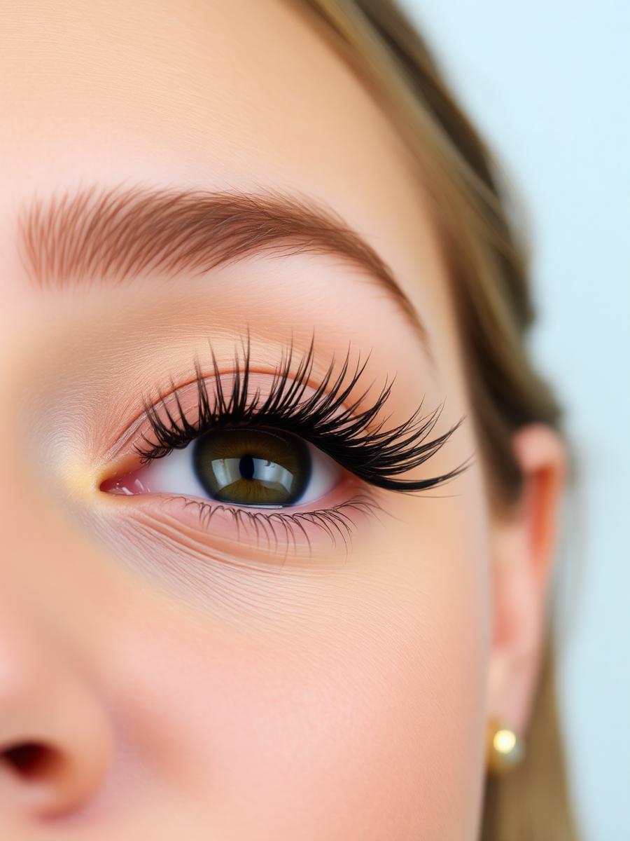 Diseño de pestañas efecto cat eye